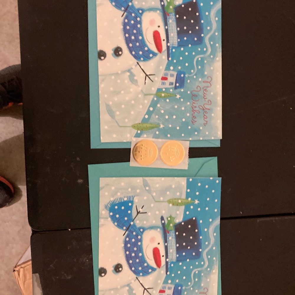 LOT 5- Hallmark New Years Cards- Brand New